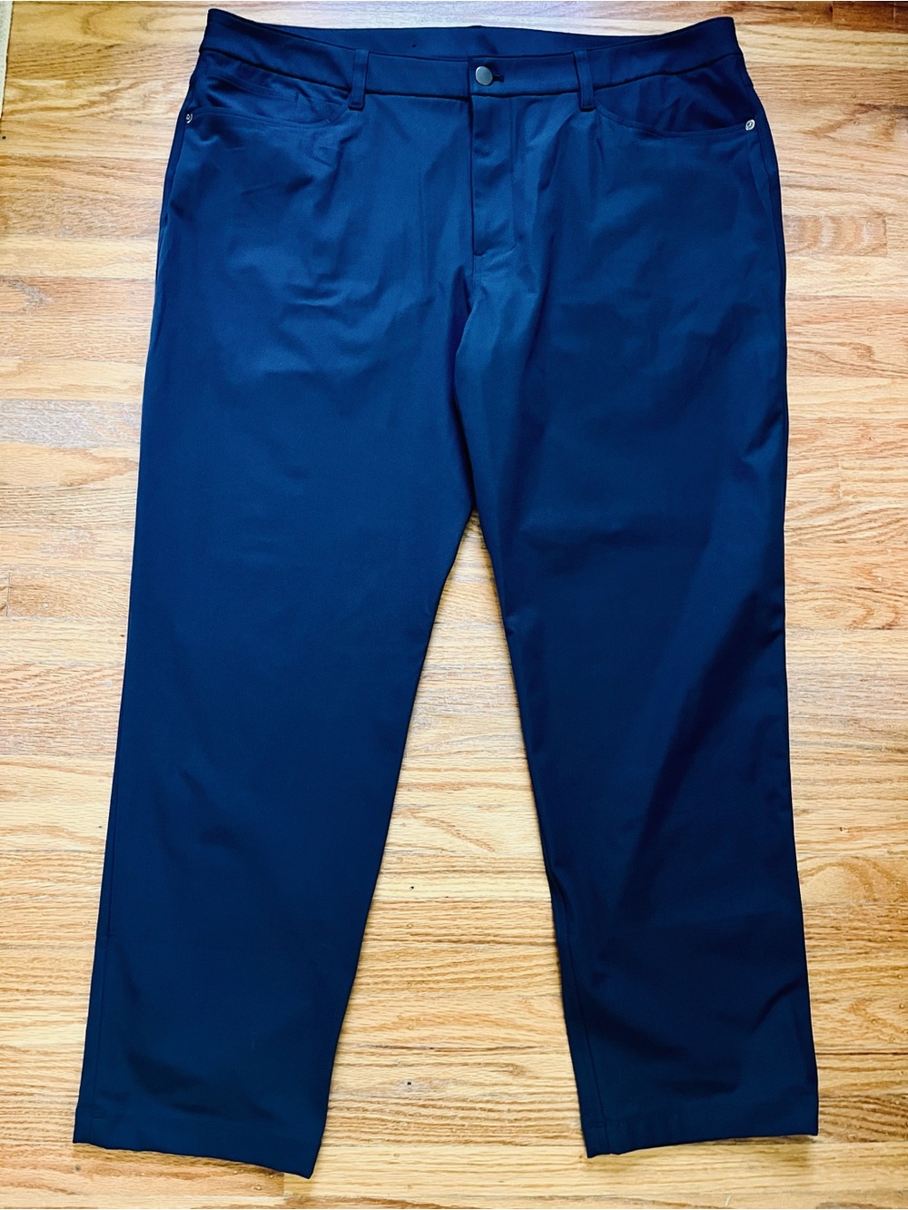 Lululemon Men's ABC Classic-Fit 5-Pocket Pant 38x28” Navy Blue Warpstreme LM5AQ